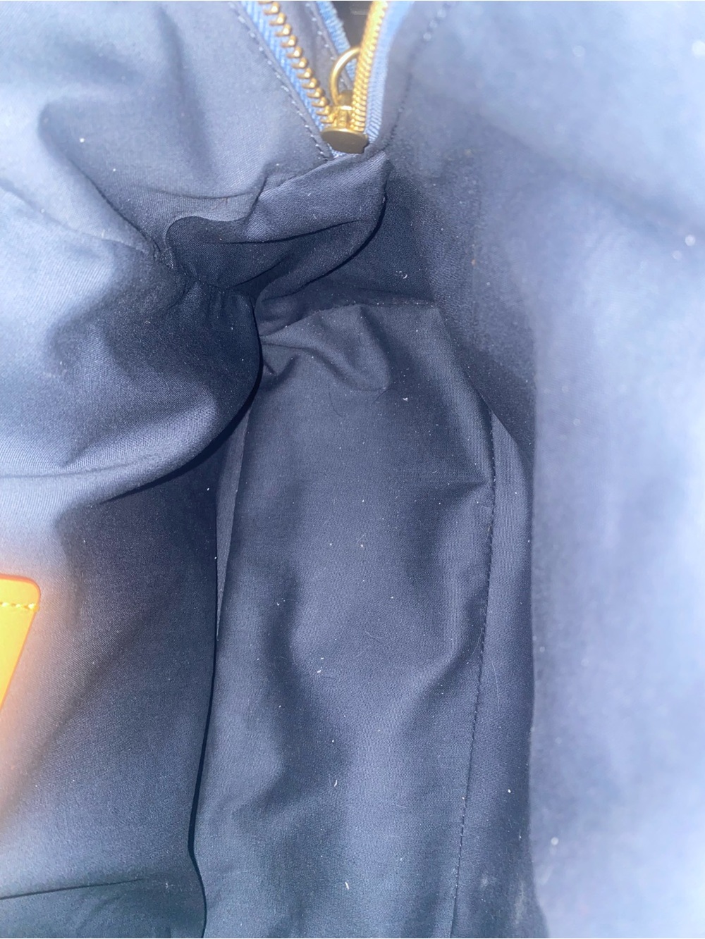 Coach Light Denim Blue Logo Backpack with Gold Accents - Picture 5 of 8